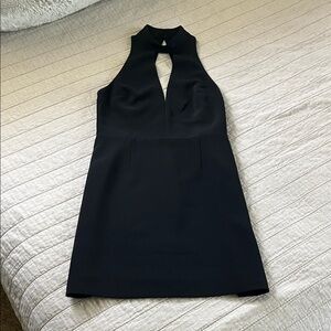 Express black halter neck dress size 6